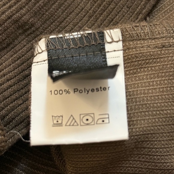 SHEIN brown white fuzzy shacket women’s size large - Picture 8 of 8